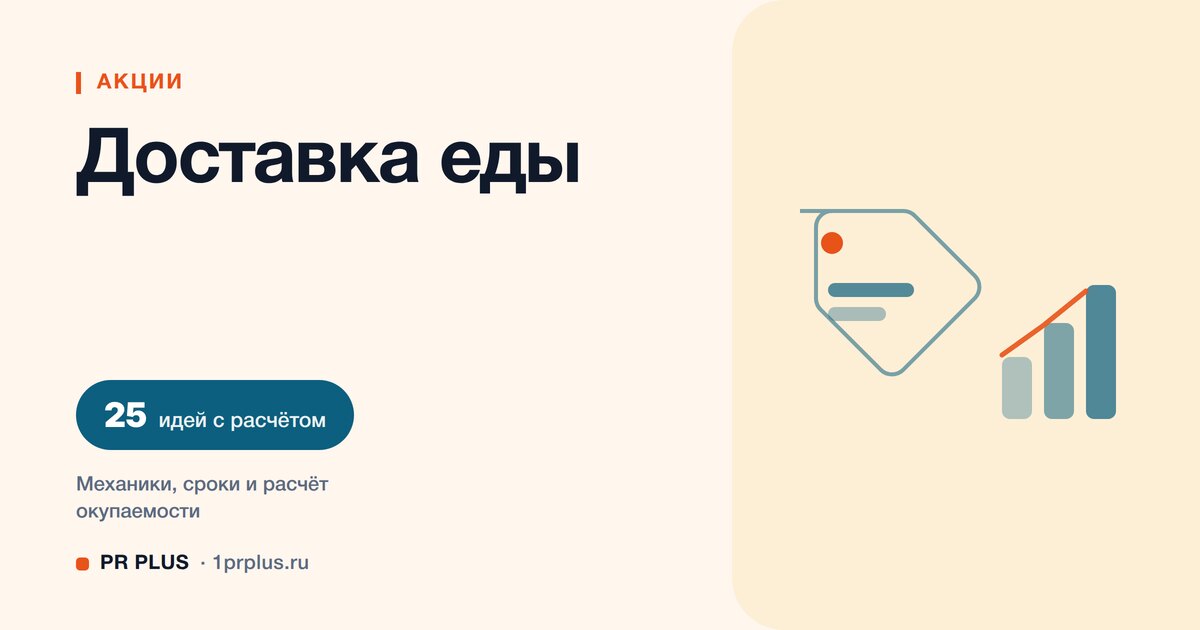 Акции для привлечения клиентов в доставке еды: 25 идей с расчётом