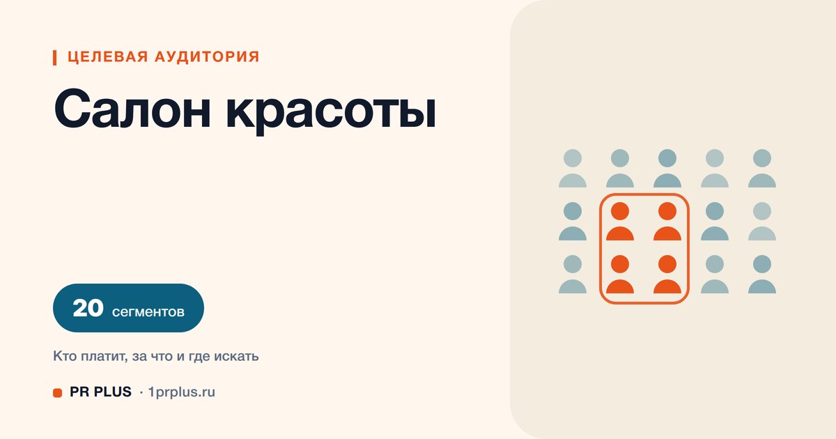 Целевая аудитория салона красоты: 20 сегментов с разбором