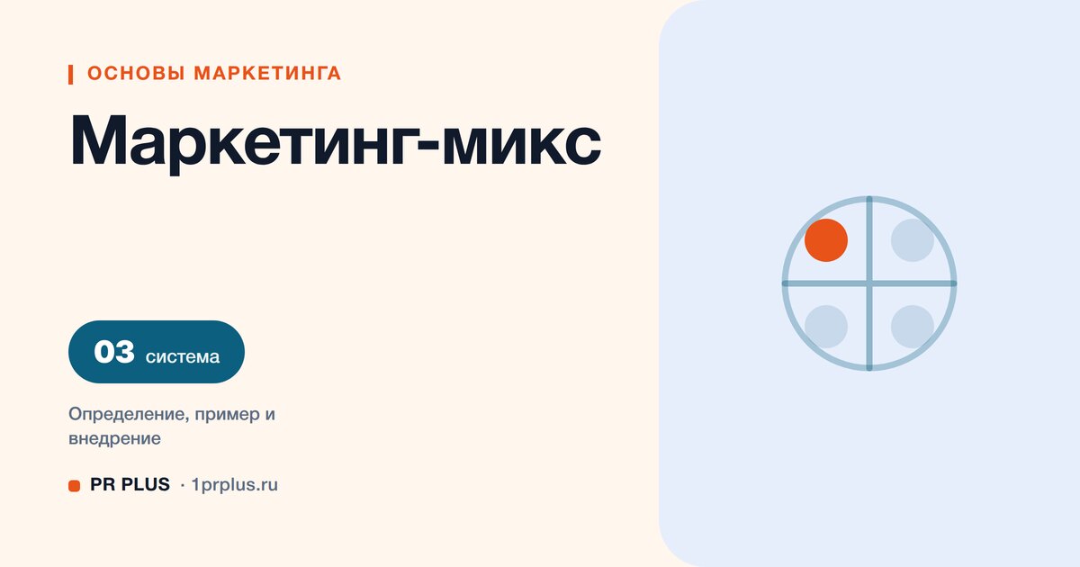 Маркетинг-микс: что это и как применять модель 4P