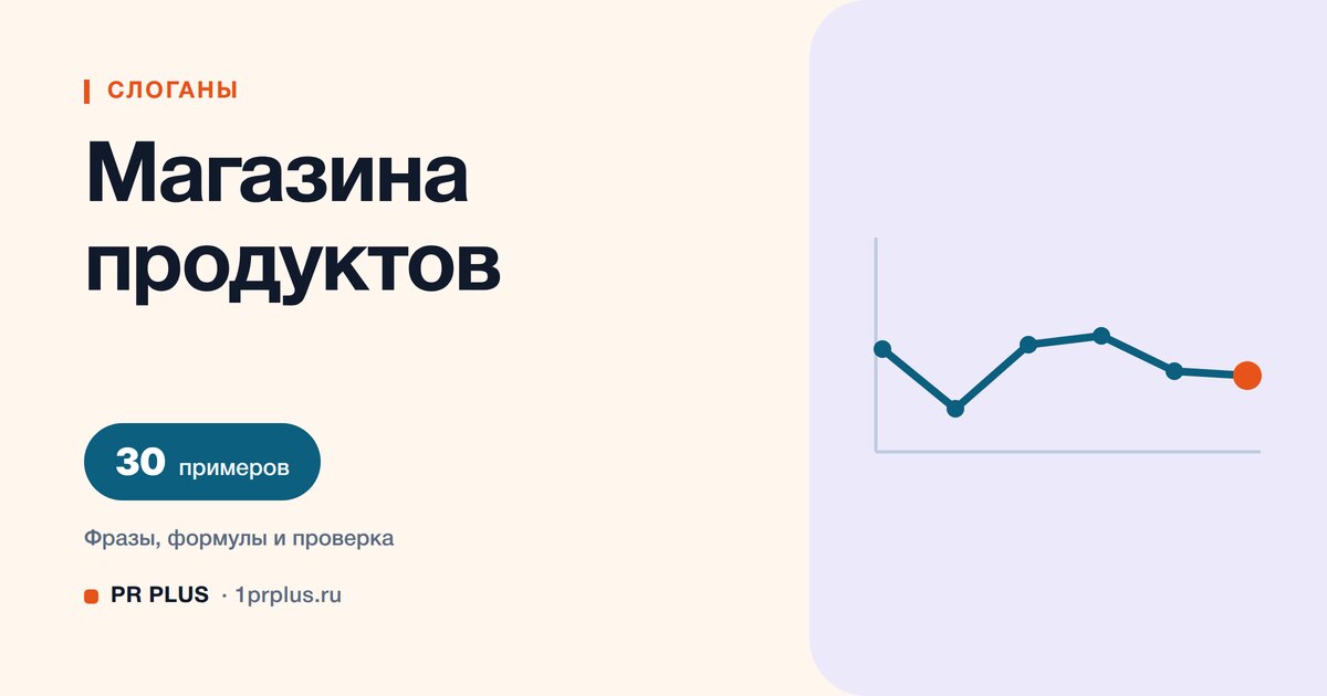 ТОП-30 слоганов для магазина продуктов